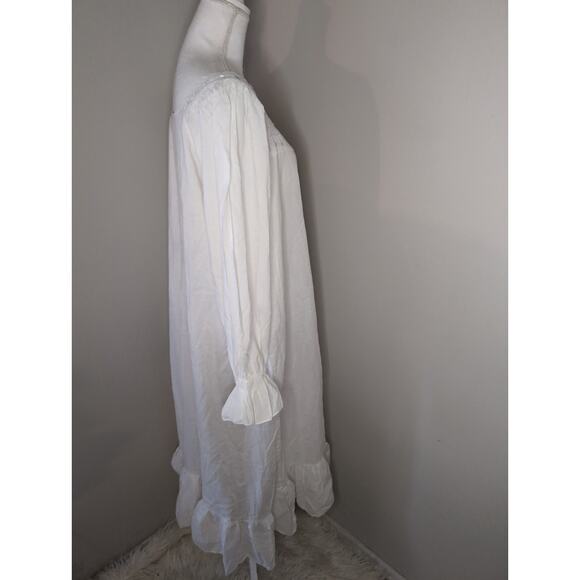 Victoria’s Secret Vintage Prairie Lace Button Nightgown Lg - Picture 5 of 9